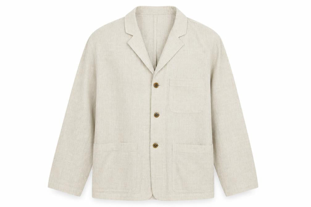 Best-Way Womens Beige Polyester Jacket Suit Jacket Size 12