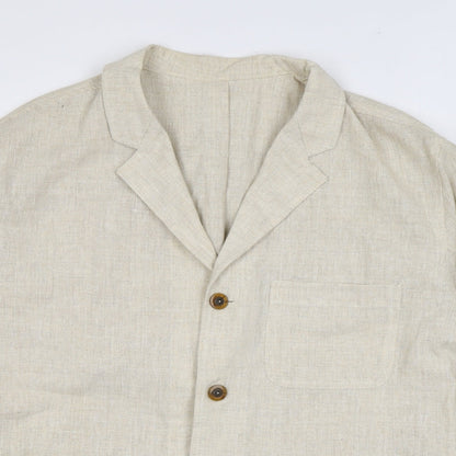Best-Way Womens Beige Polyester Jacket Suit Jacket Size 12