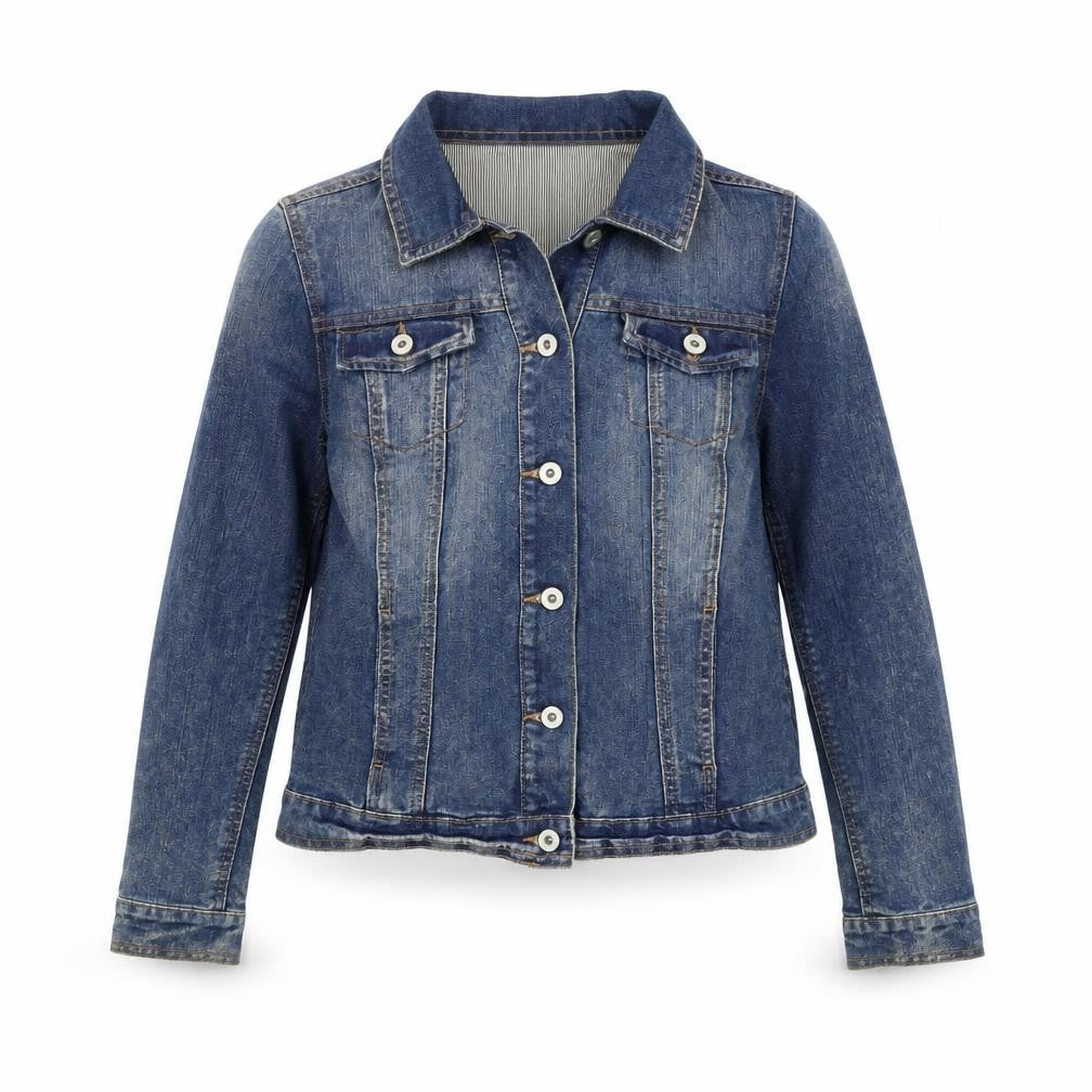 F&F Womens Blue Jacket Size 8 Button