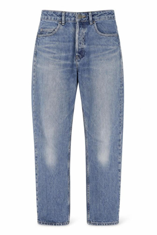 ASOS Womens Blue Cotton Boyfriend Jeans Size 28 L32 in Regular Button