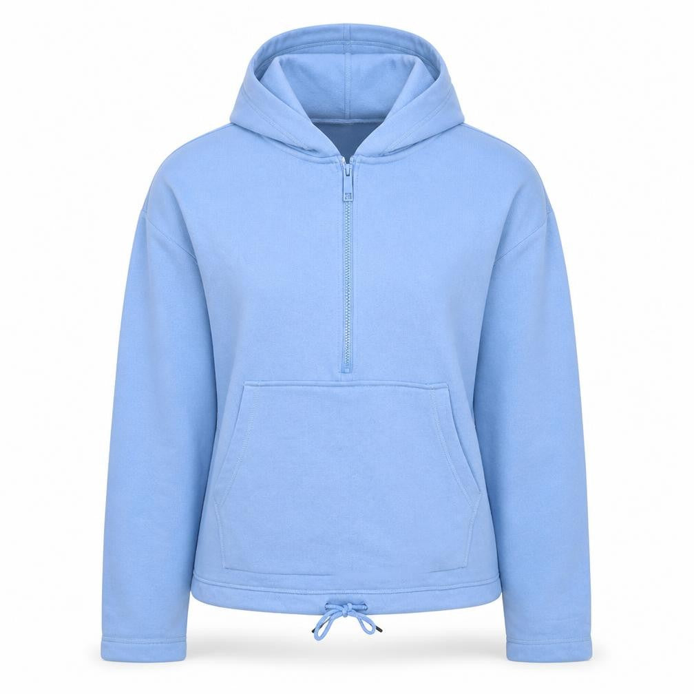 H&M Womens Blue Cotton Pullover Hoodie Size S Pullover