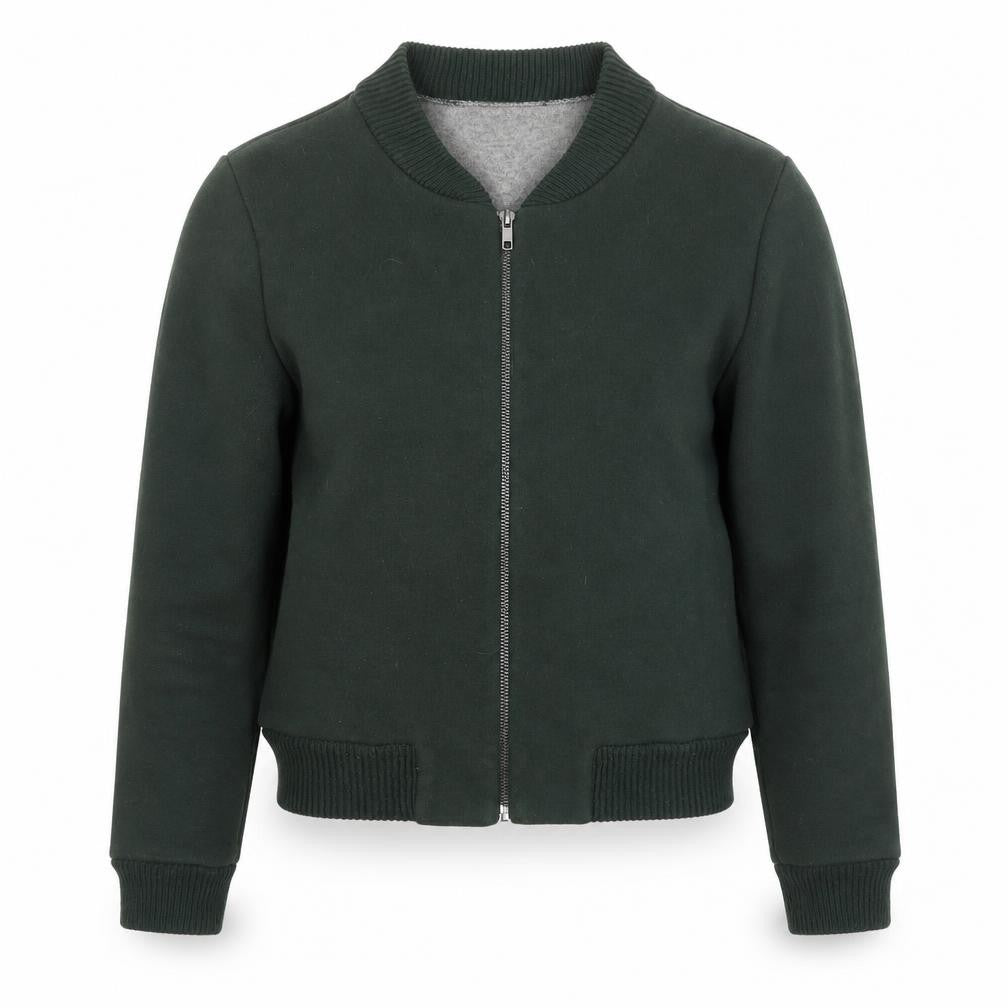 Marks & Spencer Womens Green Polyester Full Zip Hoodie Size S Pullover