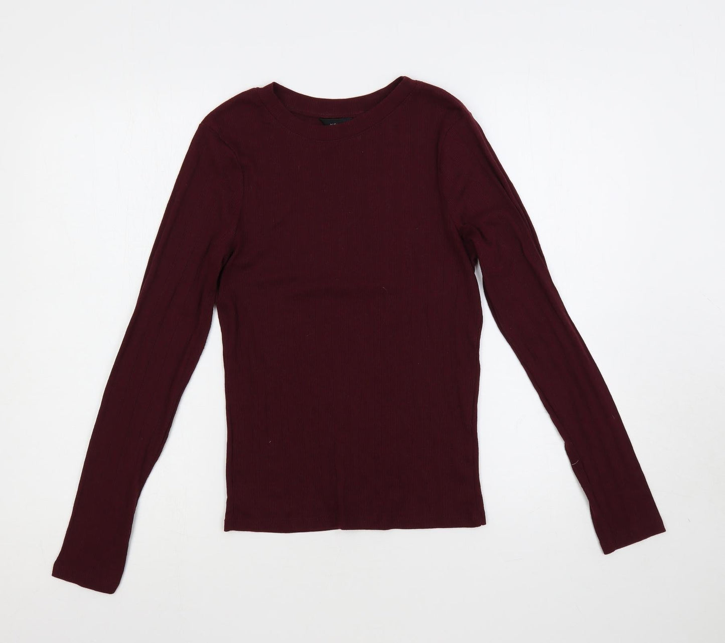 New Look Womens Purple Round Neck Polyester Pullover Jumper Size 12