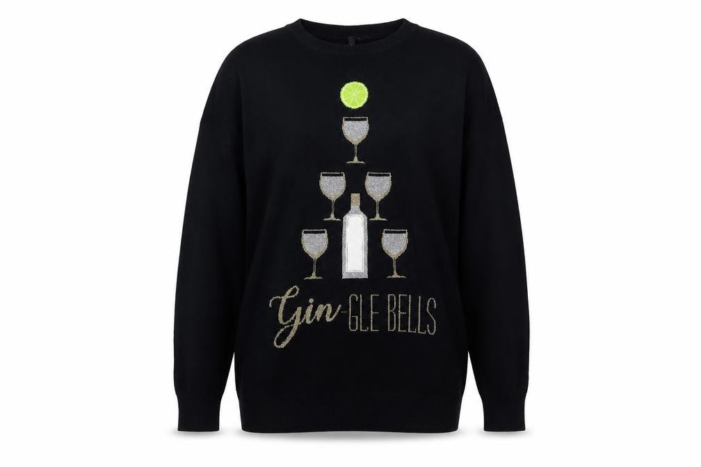 Capsule Womens Blue Crew Neck Viscose Pullover Jumper Size 12 - Gin-Gle-Bells