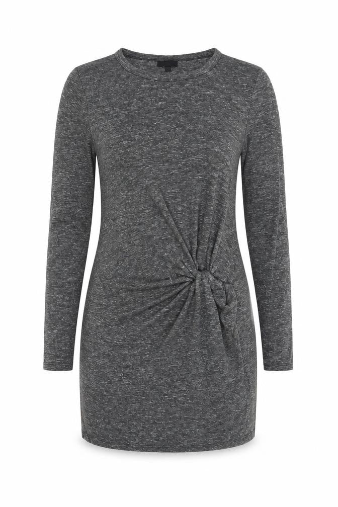 Topshop Womens Grey Polyester Mini Size 8 Crew Neck Pullover - Front Detail