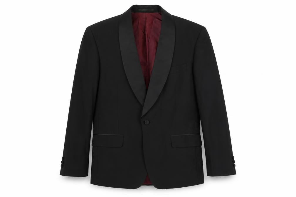 Scott & Taylor Mens Black Polyester Jacket Suit Jacket Size 40 Regular