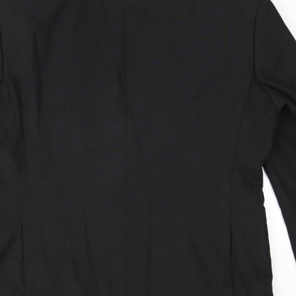 Scott & Taylor Mens Black Polyester Jacket Suit Jacket Size 40 Regular