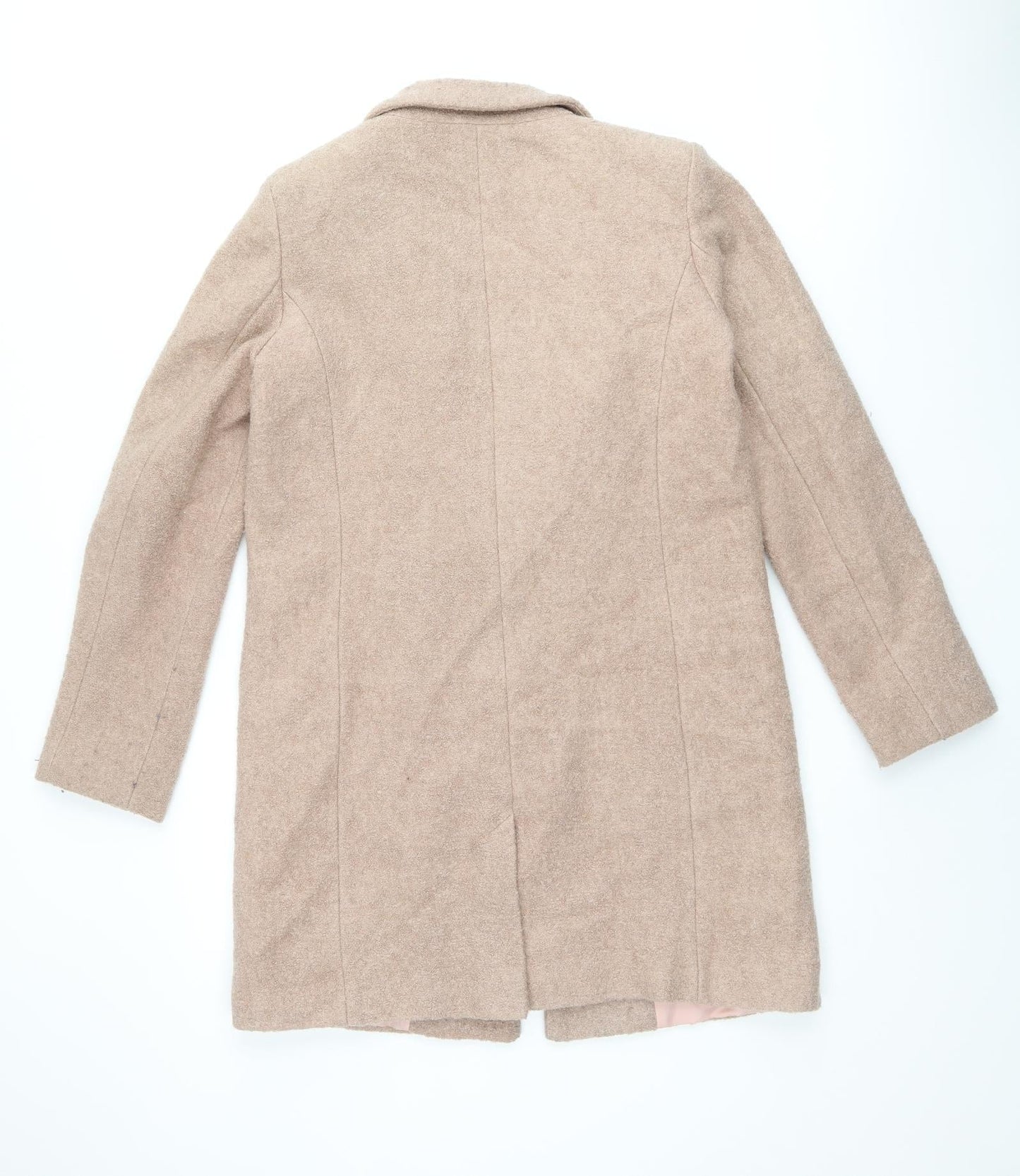 Oasis Womens Pink Overcoat Coat Size M Button