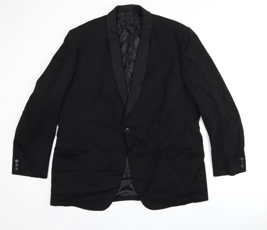 Berwin Mens Black Polyester Jacket Suit Jacket Size 44 Regular