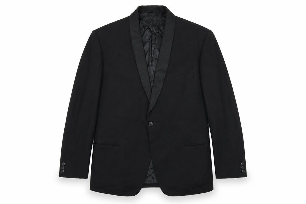 Berwin Mens Black Polyester Jacket Suit Jacket Size 44 Regular