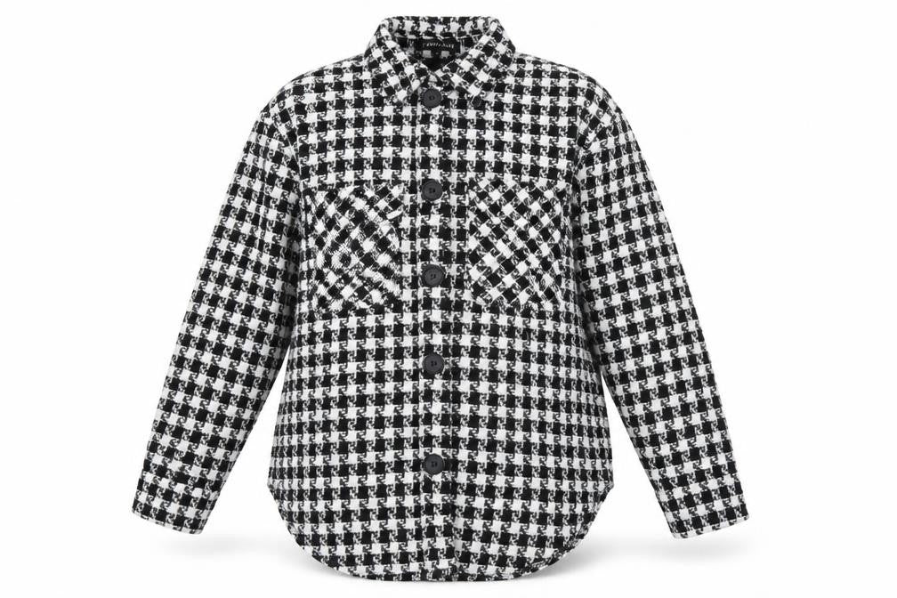 Cameo Rose Womens Black Geometric Polyester Basic Button-Up Size S Collared