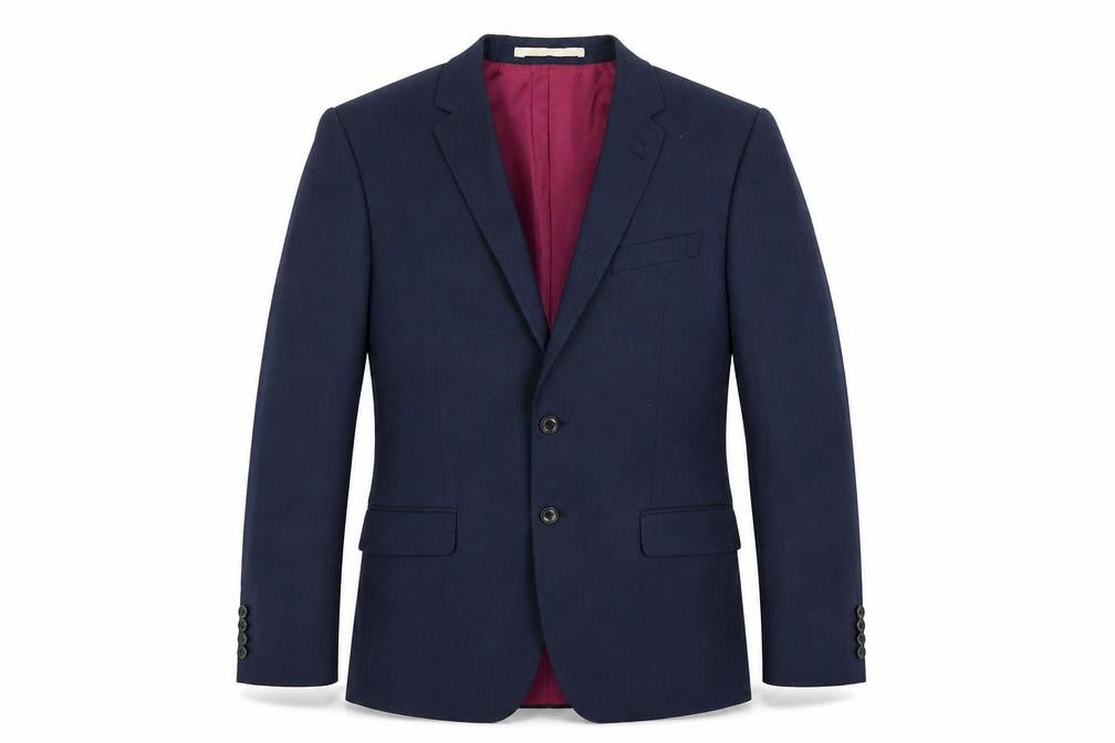 Marks & Spencer Mens Blue Wool Jacket Suit Jacket Size 42 Regular