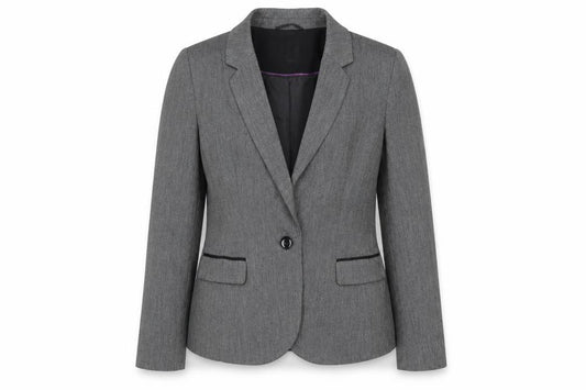 BHS Womens Grey Polyester Jacket Suit Jacket Size 12