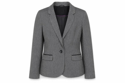 BHS Womens Grey Polyester Jacket Suit Jacket Size 12