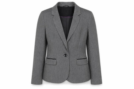 BHS Womens Grey Polyester Jacket Suit Jacket Size 12