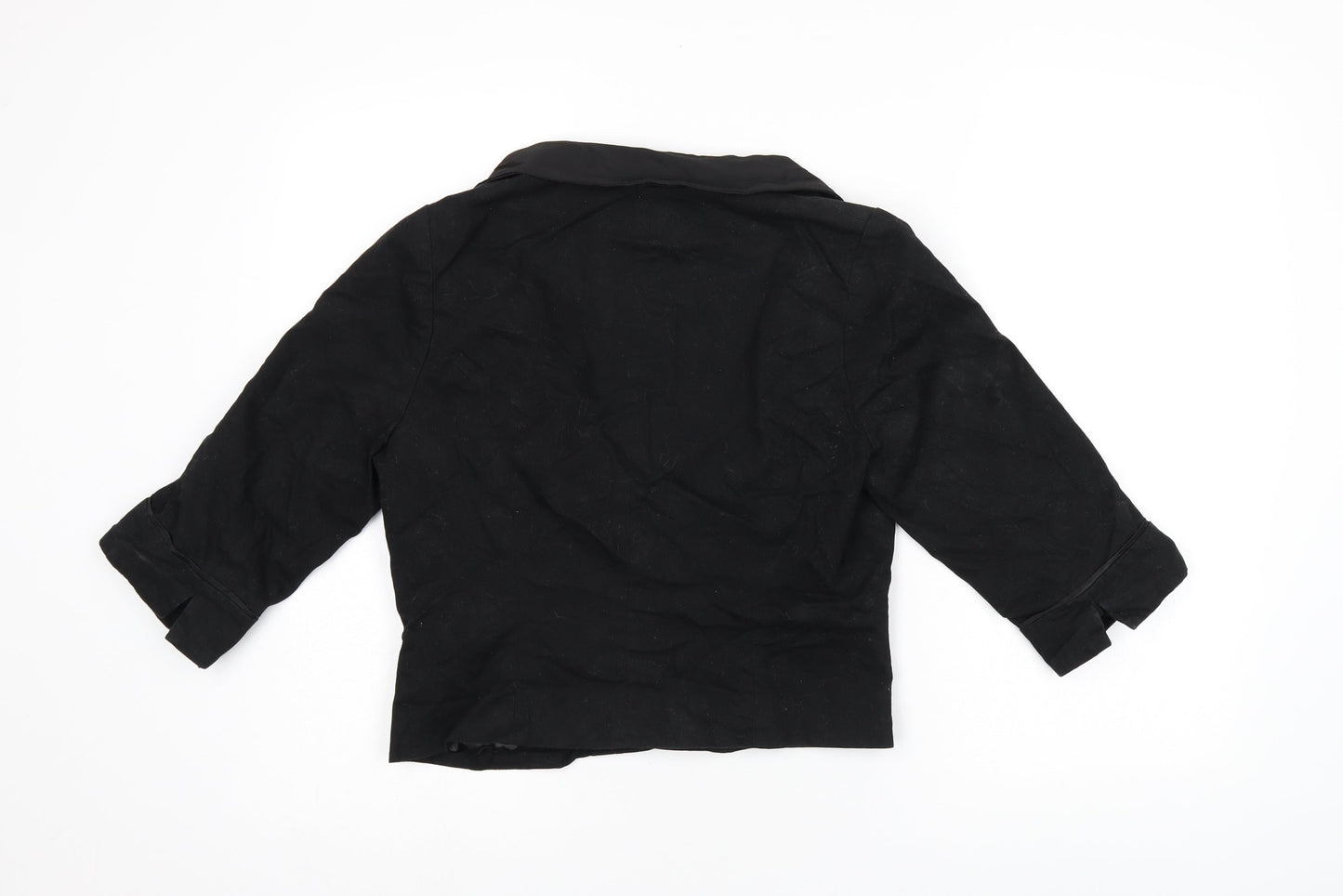 New Look Womens Black Jacket Blazer Size 12 Button
