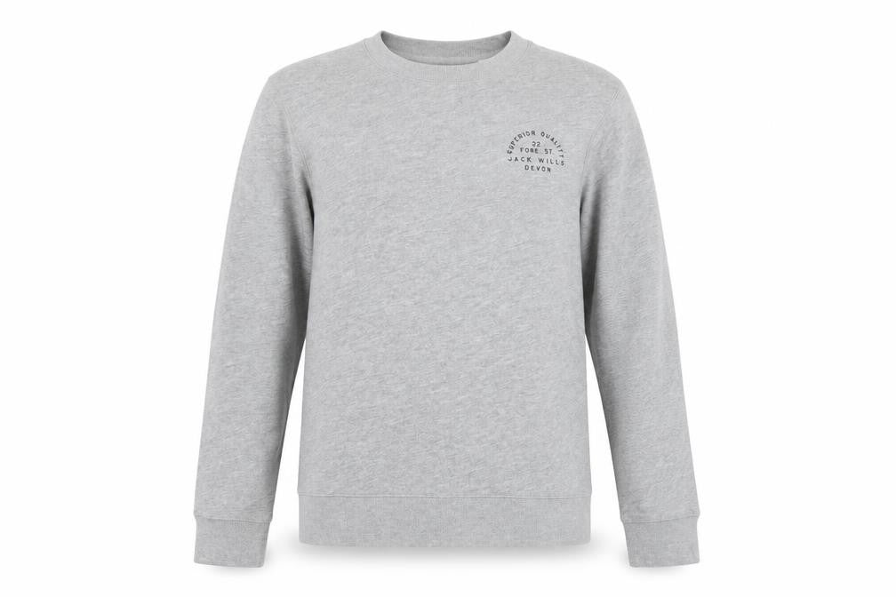 Jack Wills Womens Grey Cotton Pullover Sweatshirt Size 6 Pullover - Logo