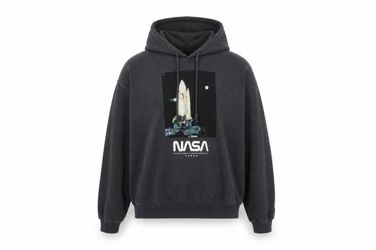 H&M Womens Grey Polyester Pullover Hoodie Size XS Pullover - NASA