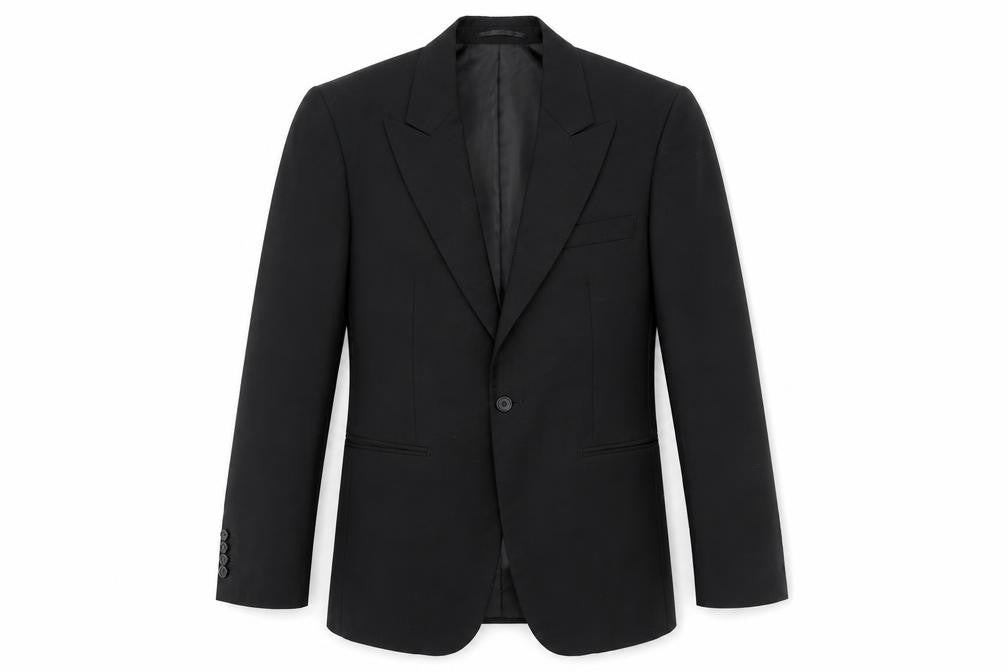 Cavaldi Mens Black Polyester Jacket Suit Jacket Size 38 Regular
