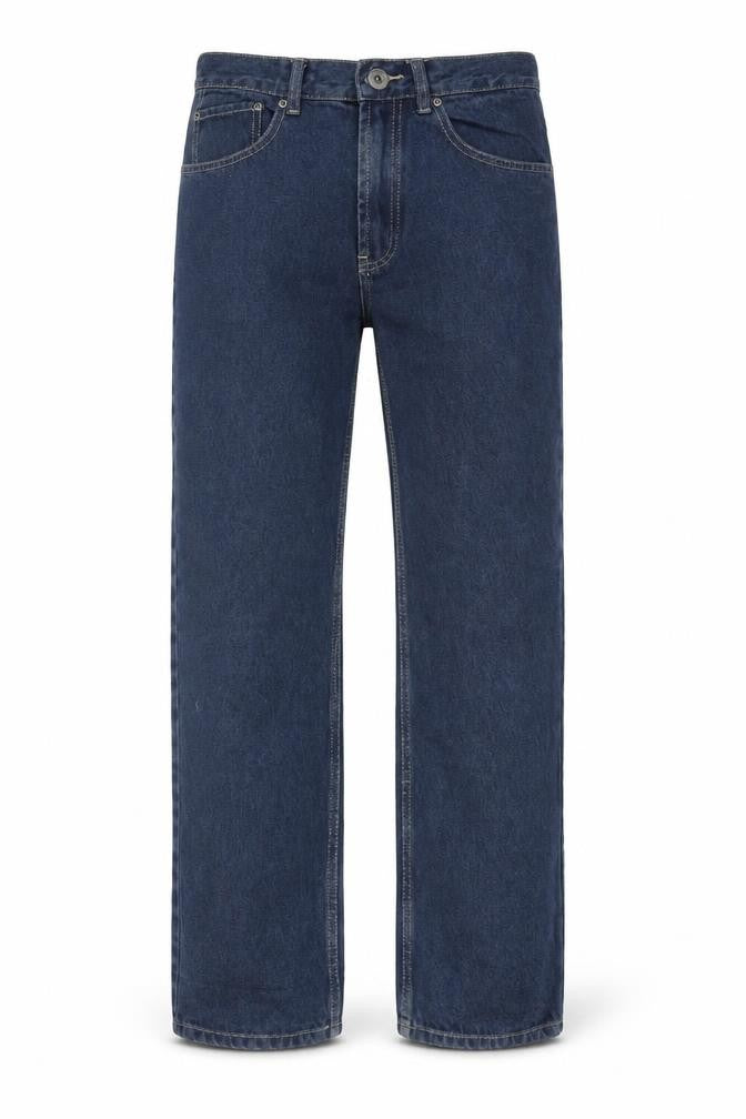 Denim & Co. Mens Blue Cotton Straight Jeans Size 30 in L30 in Regular Zip
