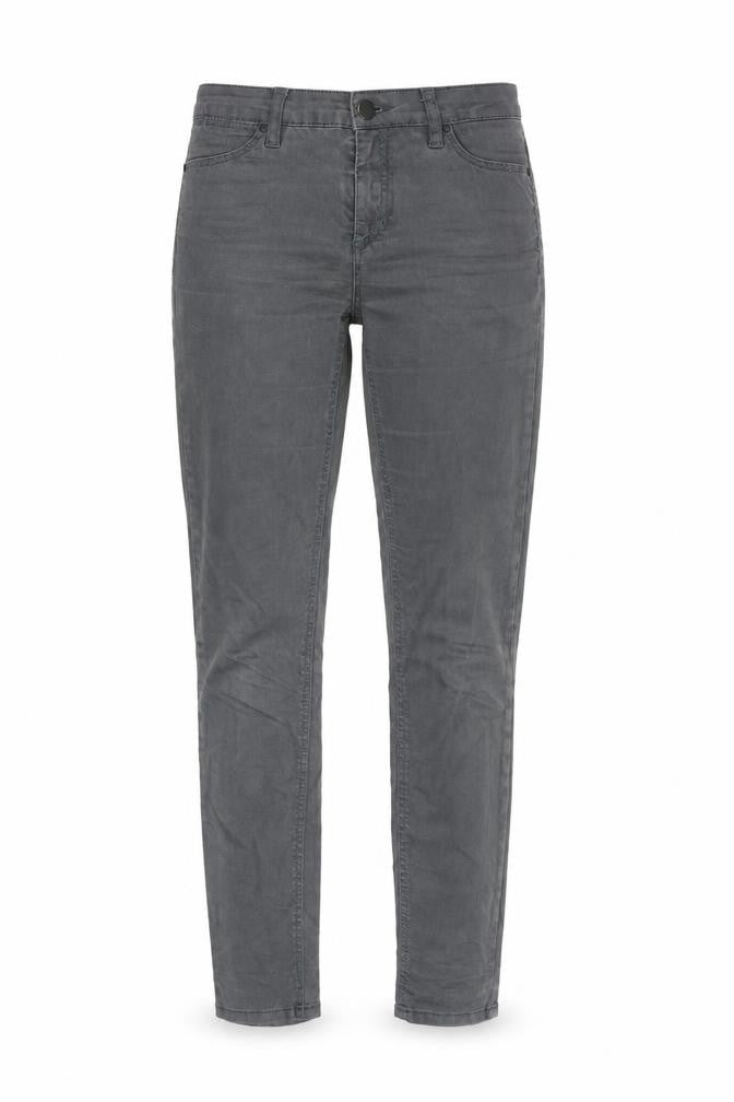 Inwear Womens Grey Cotton Straight Jeans Size 28 in L31 in Regular Zip