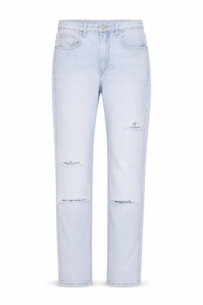 H&M Girls Blue Cotton Straight Jeans Size 14 Years L30 in Regular Zip