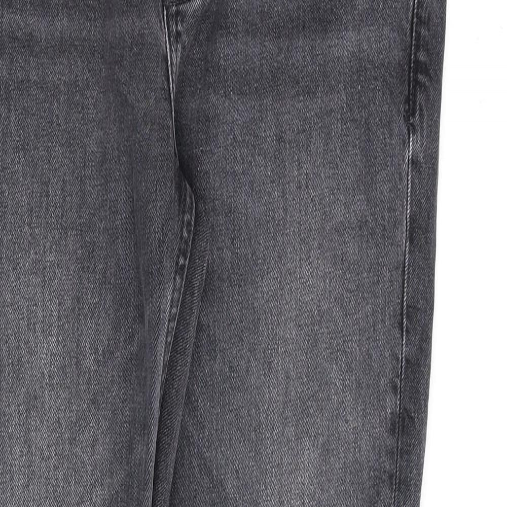 Topman Mens Grey Cotton Skinny Jeans Size 30 in L32 in Regular Button