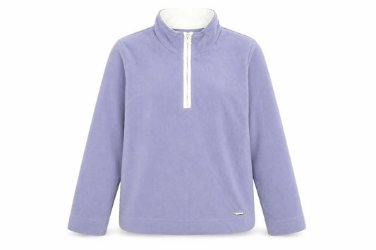 Active Womens Purple Polyester Pullover Sweatshirt Size 10 Zip