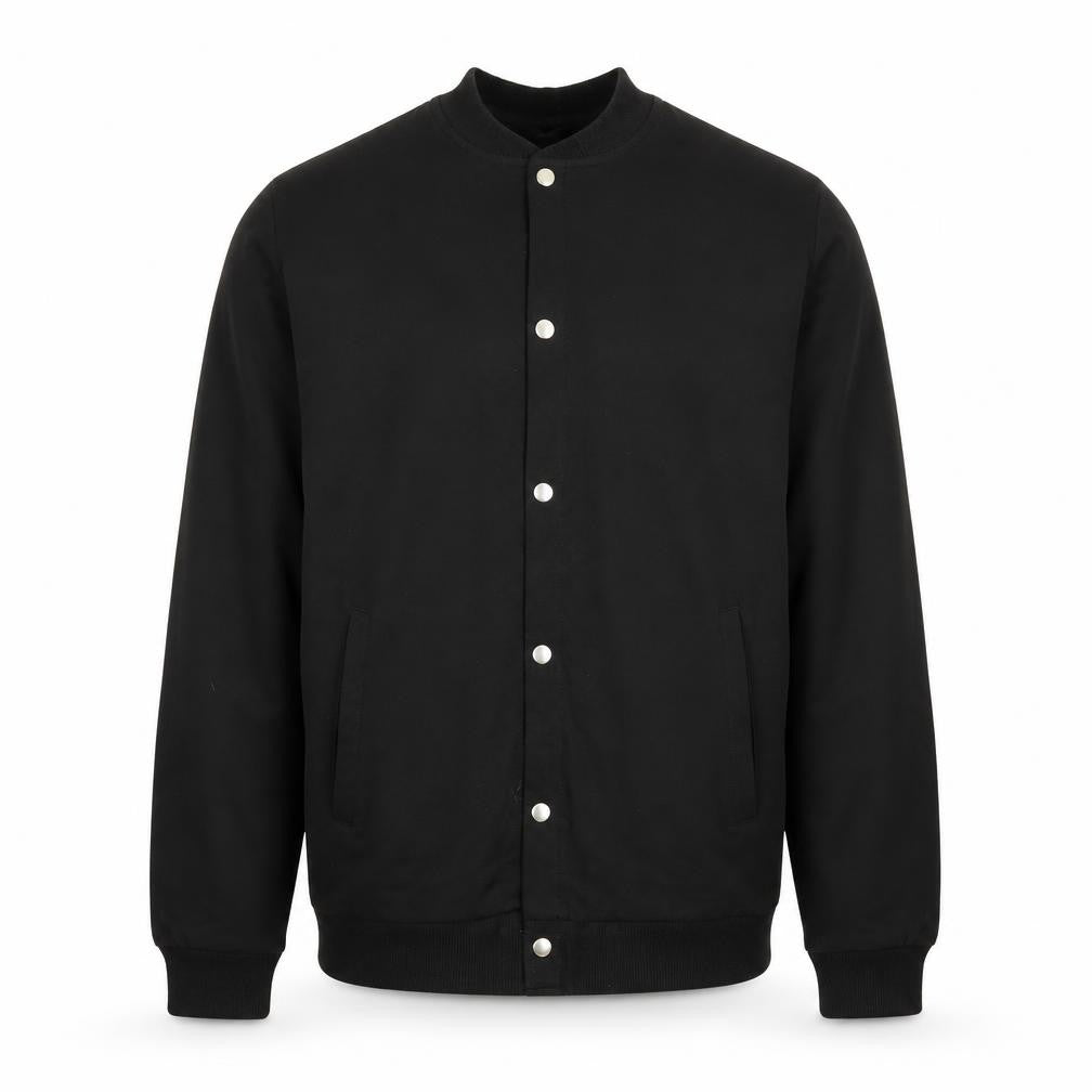 ASOS Mens Black Jacket Size L Snap - Tall
