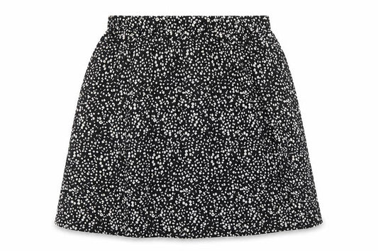 Marks & Spencer Womens Black Geometric Viscose Swing Skirt Size 22 - Elasticated Waist