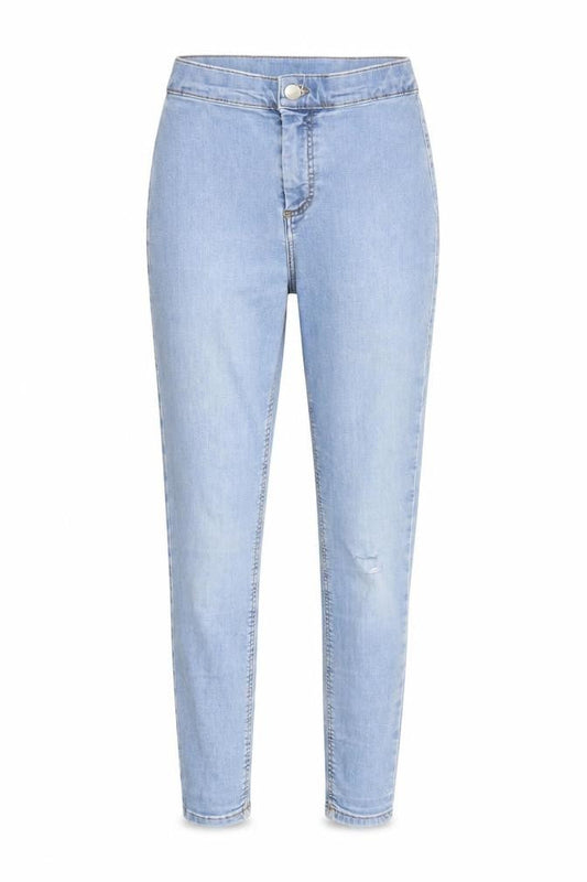 Topshop Womens Blue Cotton Skinny Jeans Size 26 in L25 in Regular Zip
