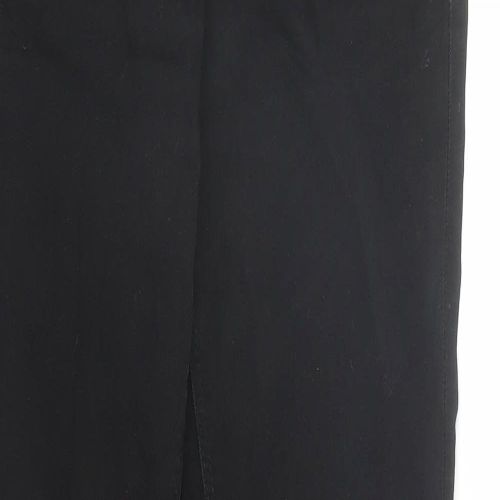Warehouse Womens Black Cotton Skinny Jeans Size 6 L27 in Regular Zip