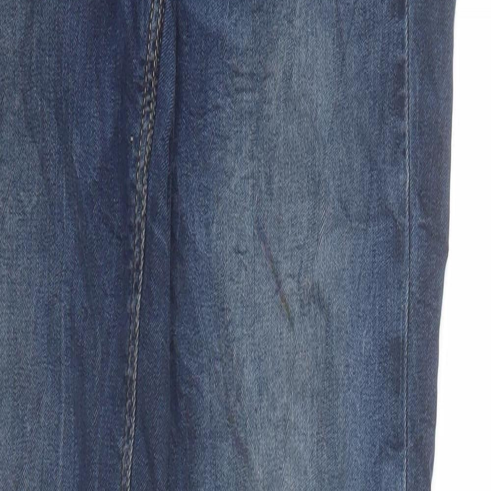 H&M Womens Blue Cotton Skinny Jeans Size 26 in L31 in Regular Zip