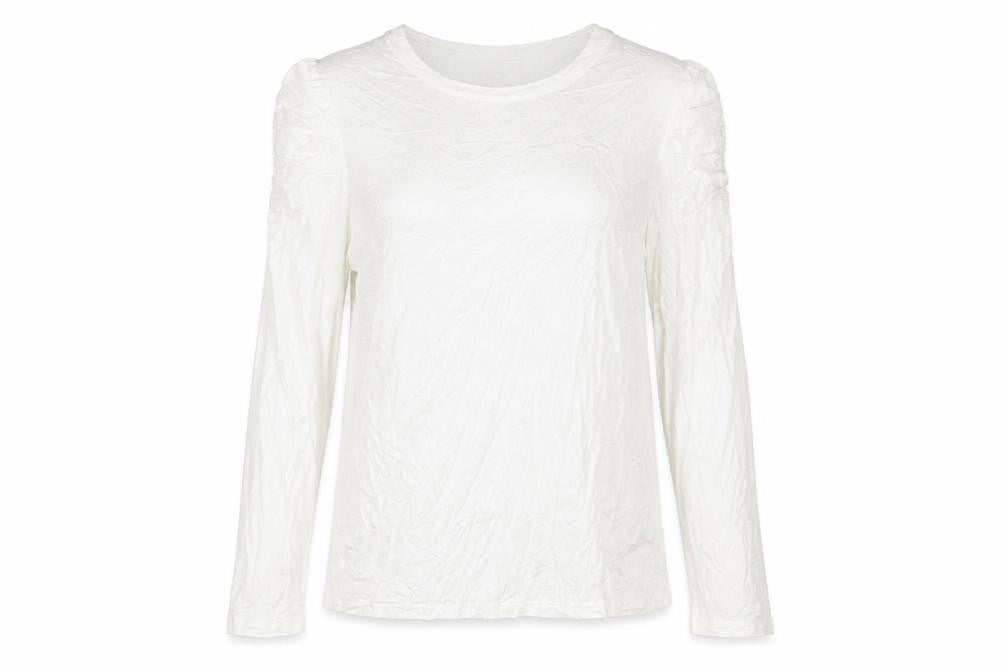 Marks & Spencer Womens Ivory Viscose Basic Blouse Size 16 Round Neck