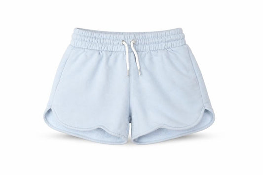 Holyfield Girls Blue Cotton Sweat Shorts Size M L4 in Regular Drawstring - Age 12-14