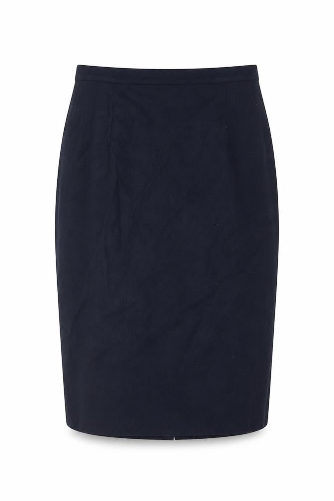 Classics Womens Blue Polyester Straight & Pencil Skirt Size 16 Zip