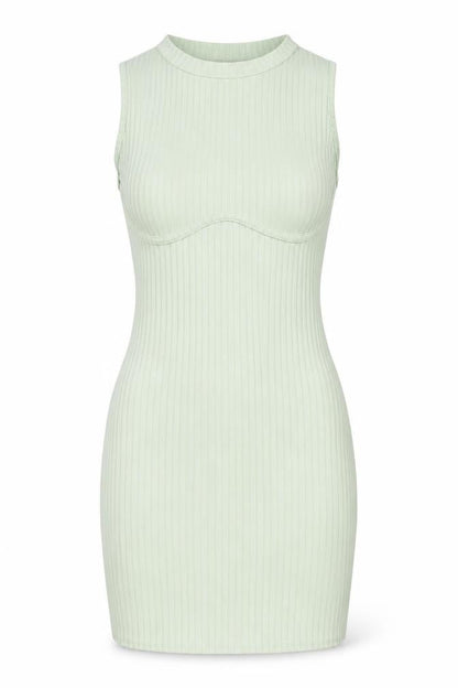 PRETTYLITTLETHING Womens Green Polyester Bodycon Size 10 Mock Neck Pullover - Ribbed