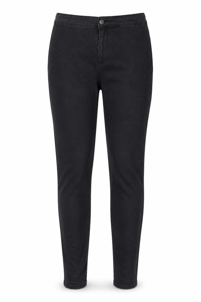 Denim & Co. Womens Black Cotton Skinny Jeans Size 14 L30 in Regular Zip - Pockets