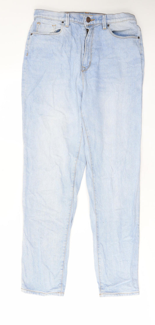 BDG Womens Blue Cotton Straight Jeans Size 30 in L30 in Regular Zip - Pockets, Belt Loops