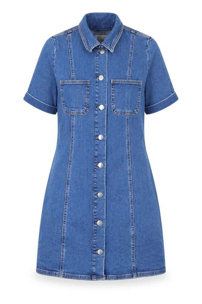 Zara Womens Brown Cotton A-Line Size S Collared Button - Pocket