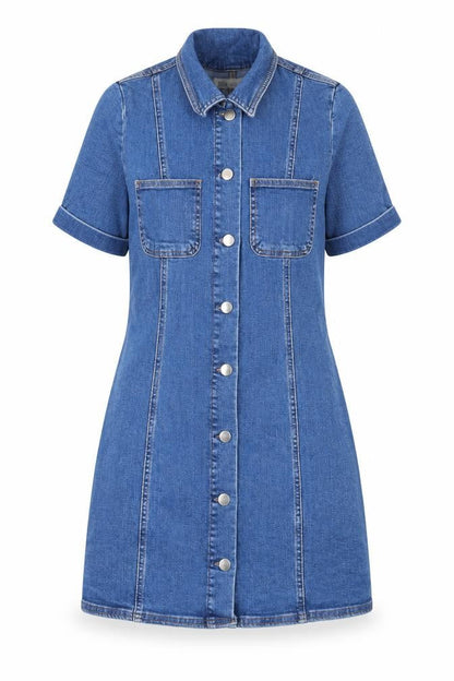 Zara Womens Brown Cotton A-Line Size S Collared Button - Pocket