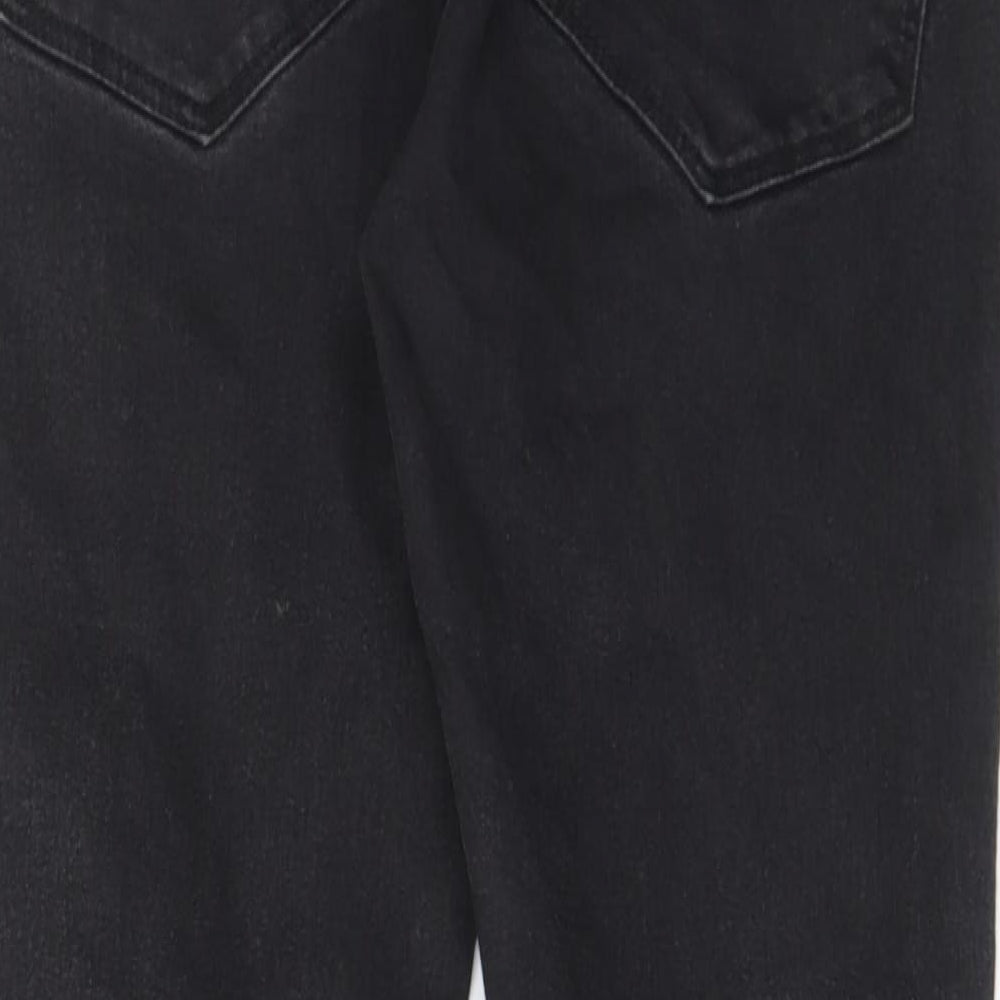 Marks and Spencer Womens Black Cotton Skinny Jeans Size 36 in L28 in Regular Zip - Short leg, Pockets