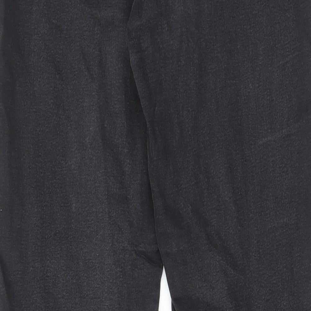 Marks and Spencer Womens Grey Cotton Skinny Jeans Size 10 L28 in Regular - Elastic waist