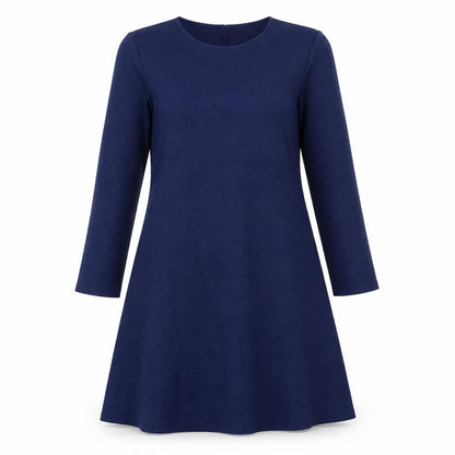 Front view of ASOS women’s blue polyester a-line, size UK 10, round neck pullover - maternity