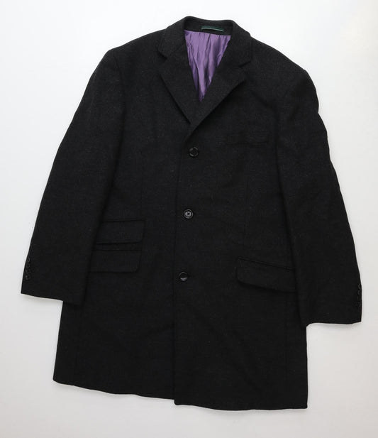 Greenwoods Mens Grey Wool Jacket Blazer Size 44 Regular
