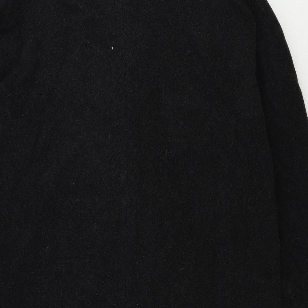 St Michael Womens Grey Overcoat Jacket Size 12 Button
