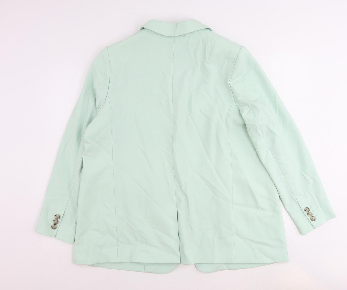 Marks and Spencer Womens Green Polyester Jacket Suit Jacket Size 18