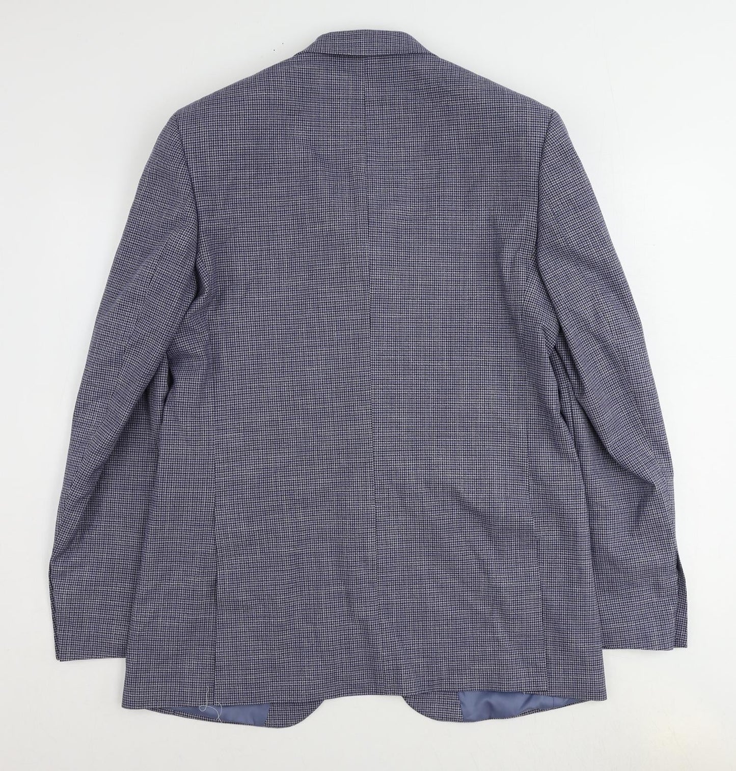 Marks and Spencer Mens Blue Polyester Jacket Suit Jacket Size 42 Regular