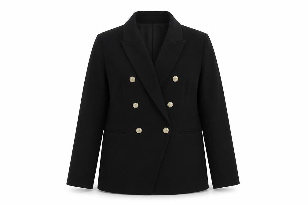 Forever New Womens Black Polyester Jacket Suit Jacket Size 14