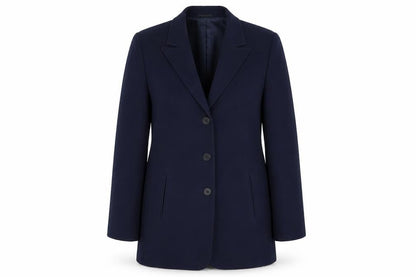 Country Casuals Womens Blue Polyester Jacket Suit Jacket Size 12